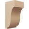 Ekena Millwork 6"W x 6"D x 12"H Wide Van Buren Rough Cedar Woodgrain TimberThane Corbel, Primed Tan CORUR06X06X12VANRCPR - alternate 1